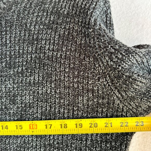 Carbon Sweater Mens Size XL Gray Heathered High Neck Casual Lagenlook Office - Picture 7 of 13